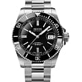 Epos Epos Diver 3504.131.20.15.30  3504.131.20.15.30 механические мужские часы  черный циферблат, браслет нержавеющая сталь — вид спереди