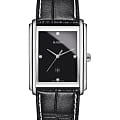 Rado Rado Integral Diamonds R20997715  R20997715 кварцевые женские часы  черный циферблат, браслет кожаный — вид спереди