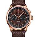 Breitling Breitling Premier B01 Chronograph 42 Bentley Centenary Limited Edition RB01181A1Q1X1  RB01181A1Q1X1 механические мужские часы  коричневый циферблат, браслет кожаный — вид спереди