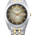 Orient Orient RA-AB0031G1  RA-AB0031G механические мужские часы  коричневый циферблат, браслет сталь c pvd покрытием — вид спереди