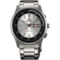 Orient Orient EM7E002W (FEM7E002W)  FEM7E002W механические мужские часы  серый циферблат, браслет  — вид спереди