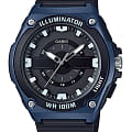 Casio Casio Collection MWC-100H-2A  MWC-100H-2AVEF кварцевые мужские часы  черный циферблат, браслет пластик — вид спереди