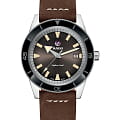 Rado Rado Captain Cook Automatic R32505305 Automatic R32505305 механические мужские часы  коричневый циферблат, браслет кожаный — вид спереди