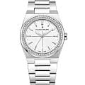Jacques Philippe Jacques Philippe Adastra Lady Mini JPQLS861326  JPQLS861326 кварцевые женские часы  серебристый циферблат, браслет нержавеющая сталь — вид спереди