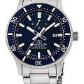 Orient Orient Star RE-AU0302L  RE-AU0302L механические мужские часы  синий циферблат, браслет нержавеющая сталь — вид спереди