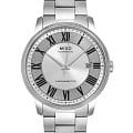 Mido Mido Baroncelli M010.408.11.033.09  M0104081103309 механические мужские часы   циферблат, браслет нержавеющая сталь — вид спереди