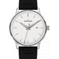Jacques Lemans Jacques Lemans Retro Classic N-213A  N-213A кварцевые мужские часы  белый циферблат, браслет кожаный — вид спереди