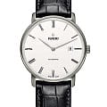 Rado Rado Diamaster Thinline Automatic R14067036 Automatic R14067036 механические мужские часы  белый циферблат, браслет кожаный — вид спереди