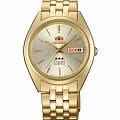 Orient Orient AB0000FC (FAB0000FC)  FAB0000FC механические мужские часы  шампань циферблат, браслет  — вид спереди