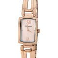 Romanson Romanson RM6A10LLR(PINK)  RM6A10LLR(PINK) кварцевые женские часы  розовый циферблат, браслет сталь c pvd покрытием — вид спереди