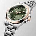 Longines Longines Conquest L3.320.5.02.6 механические женские часы часы, крупный план зеленый циферблат